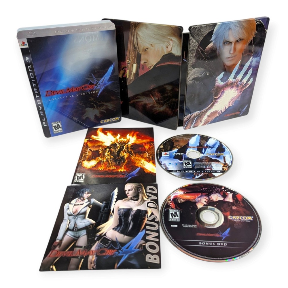Devil May Cry 4 Collector's Edition PS3 Steelbook Capcom Complete With Manual